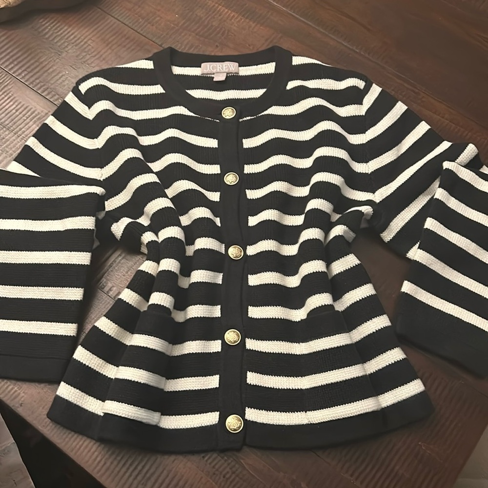 J Crew Lady Jacket in size Med with Gold Tone Buttons, New never worn